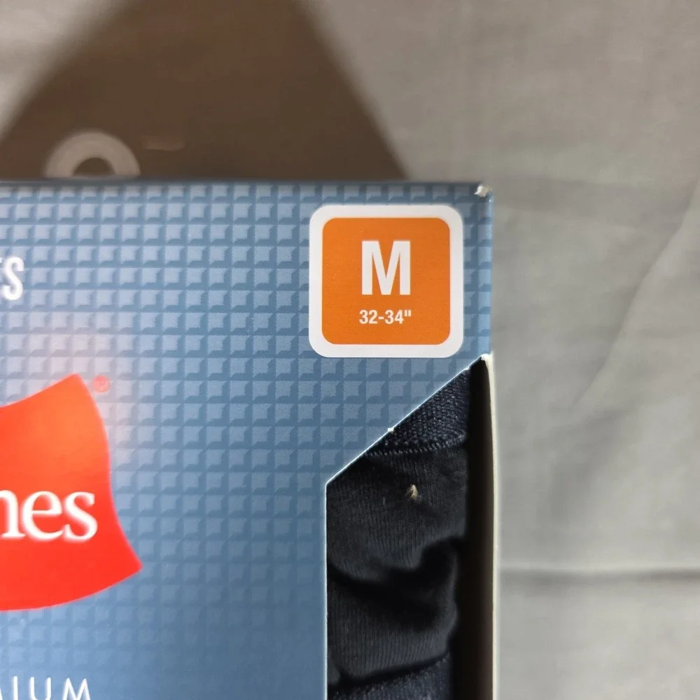 Hanes Premium Boxer Briefs Mens Medium Multicolor Dark 5 Pack Tagless Stretch